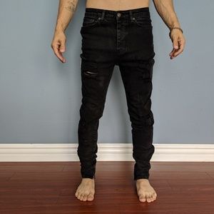 SikSilk distressed skinny jeans 29x30 NWT